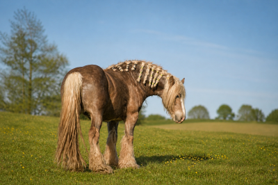 Saillie étalon irish cob. Garanti poulain silver