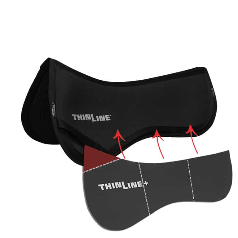 Cales pour amortisseur cheval Thinline Trifecta