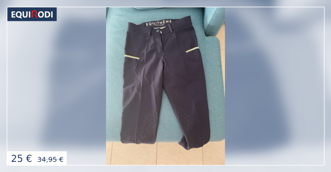 Pantalon Equithème Lainbow bleu marine T38 (810500), Acheter ce matériel