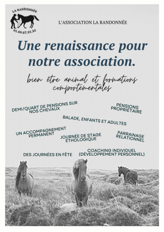 Pension chevaux - Association la randonnée (77)