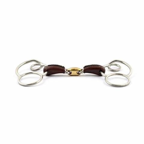 Mors Pessoa allemand avec double brisure recouvert de cuir - Jump'In