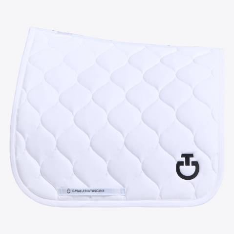 Tapis de selle New Circular Quilted Blanc - CAVALLERIA TOSCANA