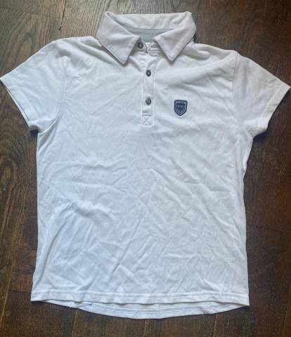 Polo de concours manche courtes blanc pour Enfant