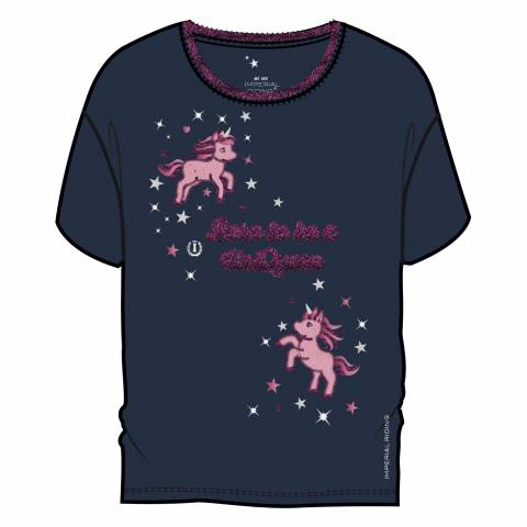 Tshirt marine unicorn sparkle enfant Imperial Riding