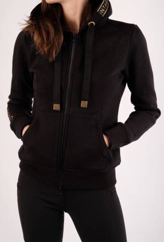 Hoodie zippe Alivia logo noir Montar