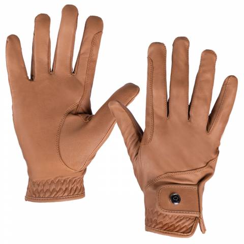 Gants d'équitation en cuir pro - qhp