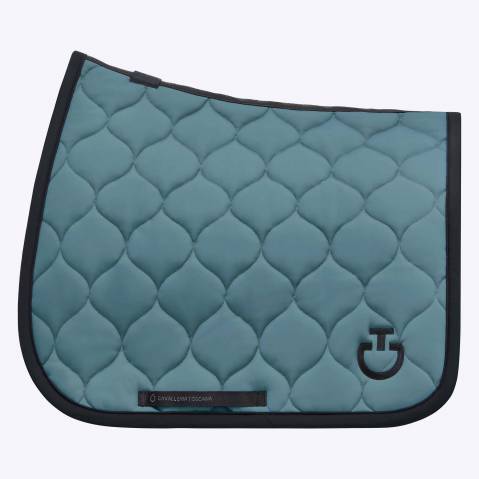 Tapis de selle New Circular Quilted Pétrole - CAVALLERIA TOSCANA