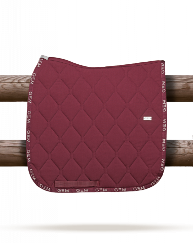 Tapis de selle LOVE Bordeaux Dressage GEM