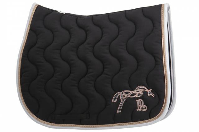 Tapis de selle Classique Noir Rose Gold MIXTE - PENELOPE COLLECTION