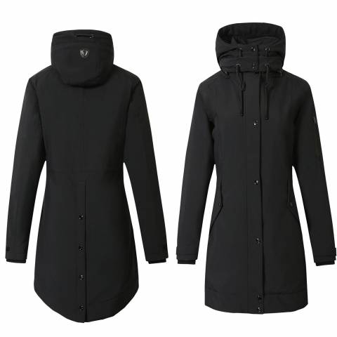 Parka imperméable noir pour dame - Covalliero Hiver 2024