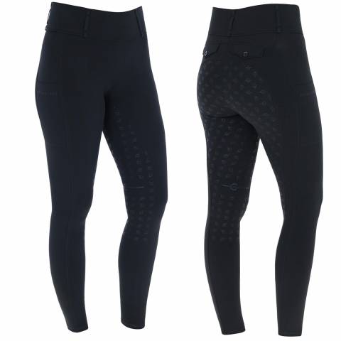 Legging d'équitation full grip noir pour enfant - Covalliero Hiver 2024