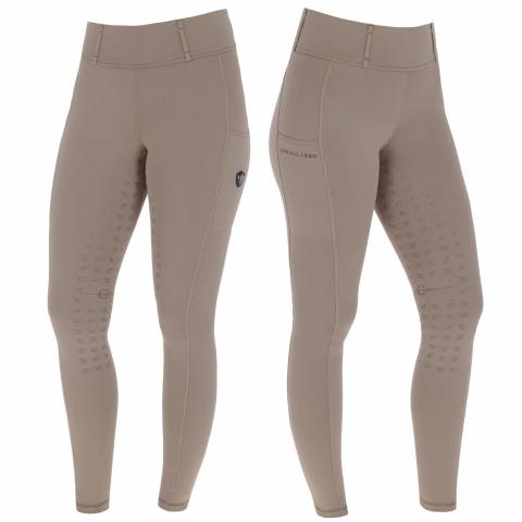 Legging d'équitation full grip taupe pour enfant - Covalliero Hiver 2024