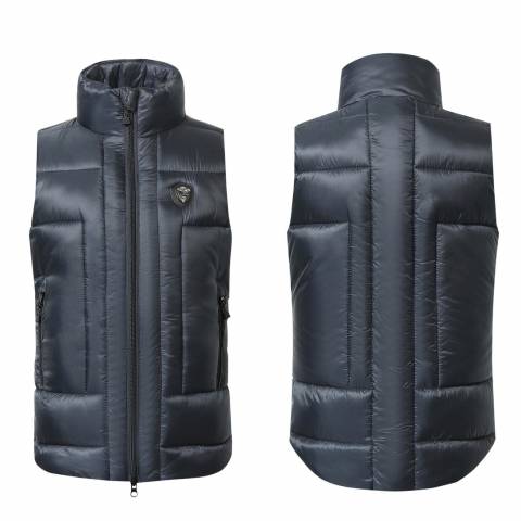 Veste sans-manches surpiquée bleu marine pour enfant - Covalliero Hiver 2024