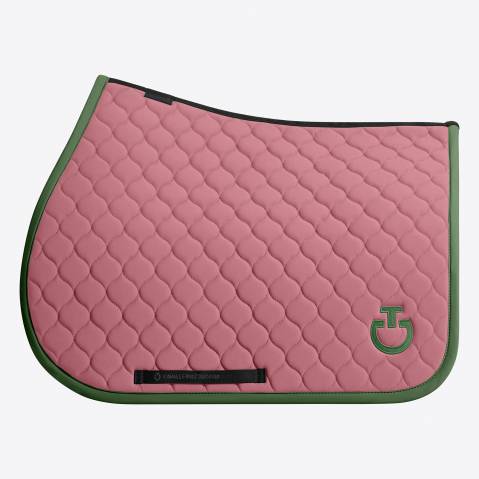 Tapis de selle Circular Quilted Rose vert - CAVALLERIA TOSCANA