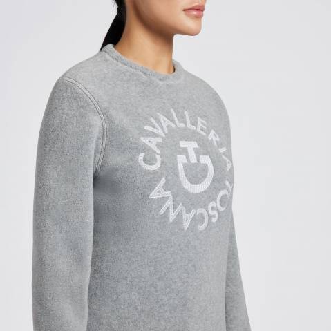 Pull Fleece Crew Neck Gris - CAVALLERIA TOSCANA