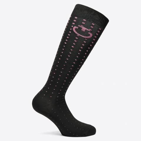 Chaussettes Pop Art Jacquard noir- CAVALLERIA TOSCANA