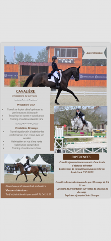 Cavalière dressage/cso