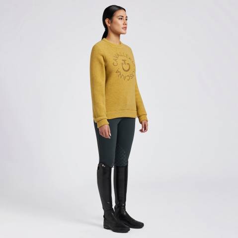 Pull Fleece Crew Neck Golden Ocre - CAVALLERIA TOSCANA