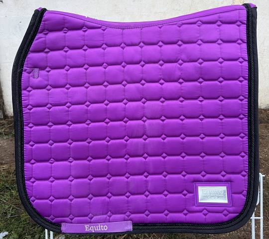 Tapis de selle EQUITO violet taille cheval dressage