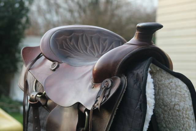 Selle western cuir 