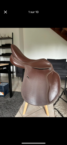 Selle d’équitation mixte Tekna marron