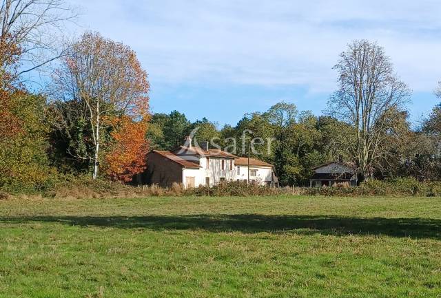 Propriété bâtie avec 3 logements sur 31ha de prés et bois