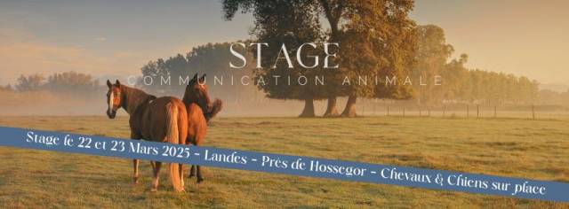 Stage communication animale 22 et 23 mars 2025 - Landes