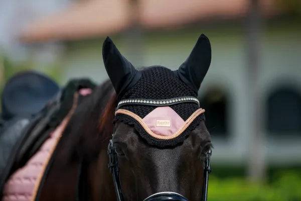 Bonnet Noir et Rose Pink Lemonade - Equito