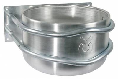 Mangeoire ronde pour chevaux en aluminium - Kerbl