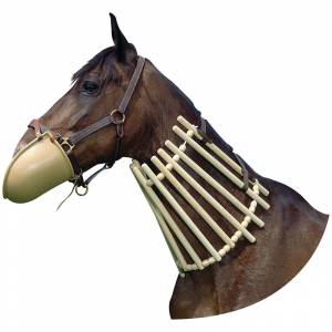 Collier de bois pour chevaux en soin