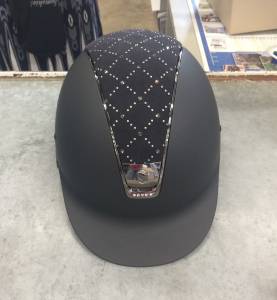 samshield noir avec strass et velours