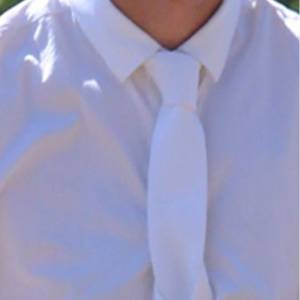 Cravate de concours blanche enfant - Jump'in