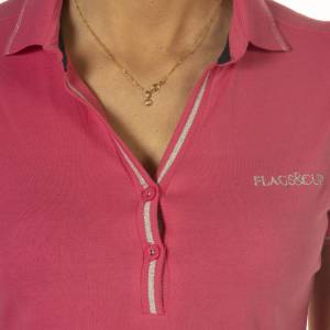 Polo dame rosa flag's & cup - - autre marque -