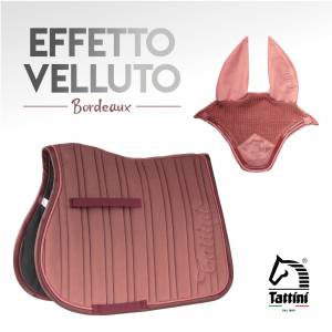 Tapis de selle effet velours mixte Tattini