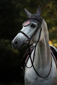 Bonnet anti-mouches DUSTY PINK - Equestrian Stockholm