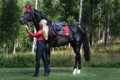 Tapis de selle Rouge - Chili Pepper - Equito