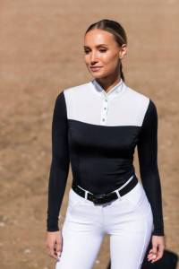 Polo de concours manches longues Revenew Black Edition - Equestrian Stockholm