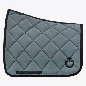 Tapis de selle Diamond Quilted DRESSAGE Pétrole - CAVALLERIA TOSCANA