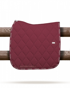 Tapis de selle LOVE Bordeaux Dressage GEM