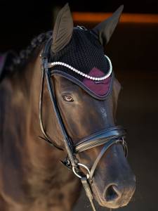 Bonnet anti-mouches Modern Purple Night - Equestrian Stockholm