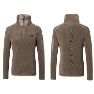 Sweat teddy taupe pour dame - Covalliero Hiver 2024