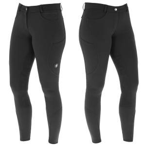 Pantalon d'équitation fond de peau noir pour dame - Covalliero Hiver 2024