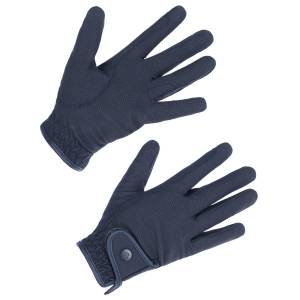 Gants d'équitation bleu marine avec attache velcro - Covalliero Hiver 2024