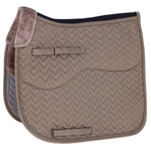 Tapis de selle dressage taupe - Covalliero Hiver 2024