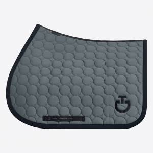 Tapis de selle Circle Quilted Bleu gris - CAVALLERIA TOSCANA