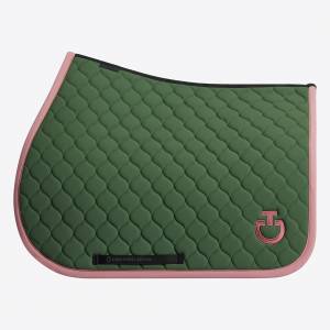 Tapis de selle Circular Quilted Vert rose - CAVALLERIA TOSCANA