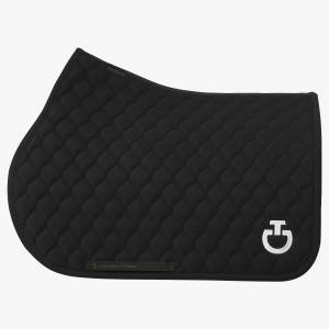 Tapis de selle Circular Quilted Noir - CAVALLERIA TOSCANA