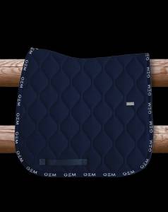 Tapis de selle LOVE DRESSAGE Marine - GEM