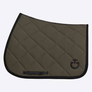 Tapis de selle Diamond Quilted Kaki - CAVALLERIA TOSCANA