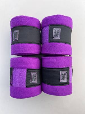 4 Bandes de polo EQUITO Vivid Viola en polaire violet